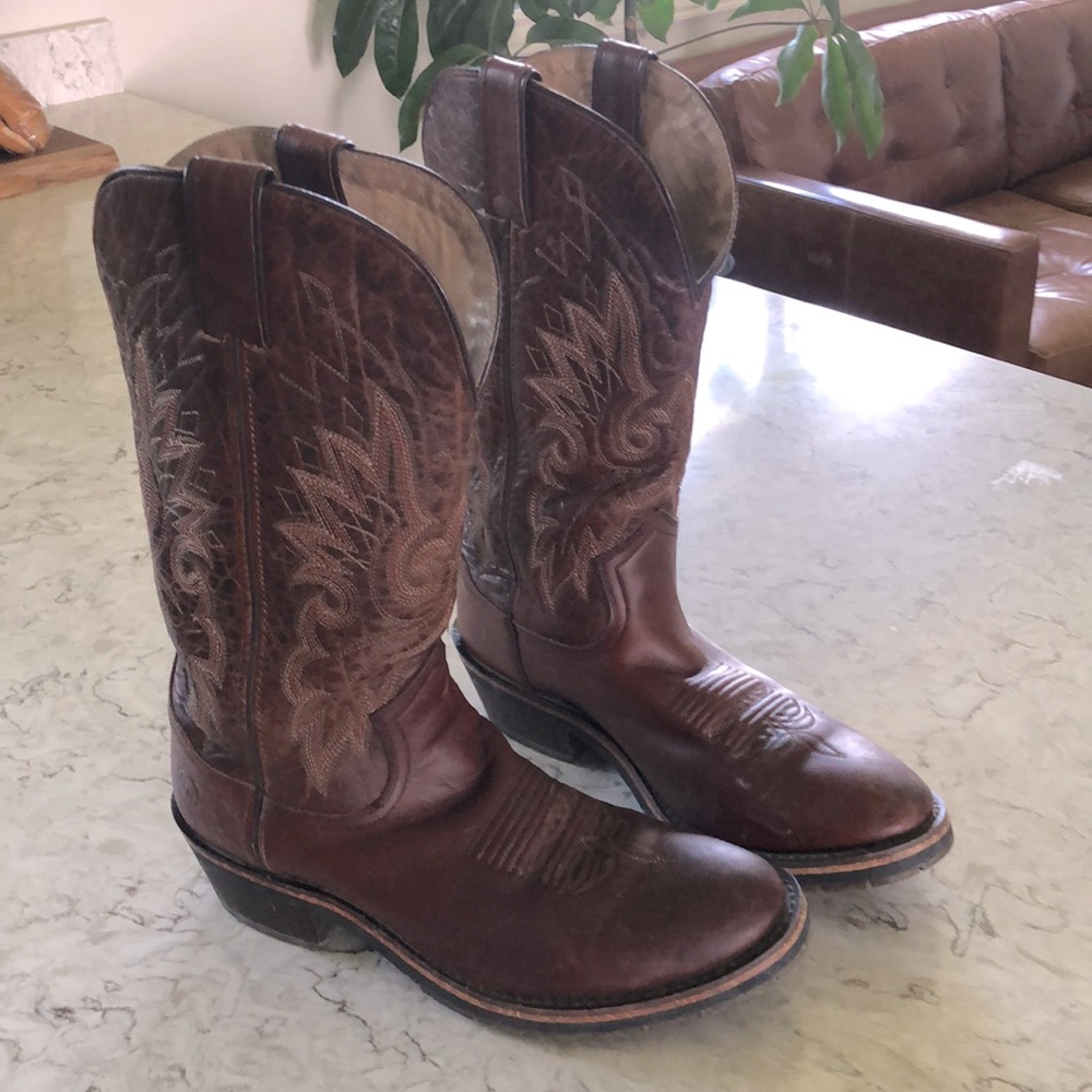 Double H men’s cowboy western boots leather size 8.5